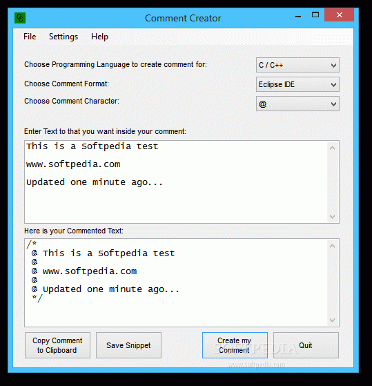 Comment Creator Crack + Serial Number Updated