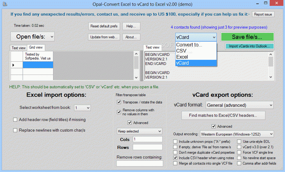 Opal-Convert Excel to vCard to Excel Crack + Serial Key (Updated)