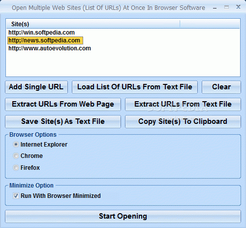 Open Multiple Web Sites (List Of URLs) At Once In Browser Software Crack & Keygen