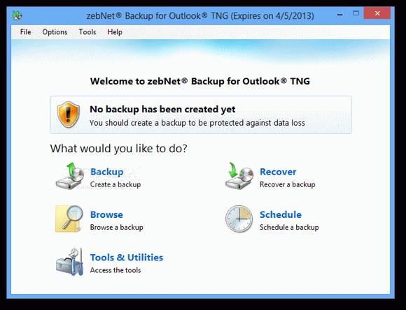 zebNet Backup for Outlook TNG Crack & Keygen