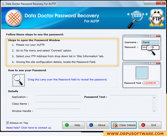 Password Recovery Software For ALFTP Crack With Activation Code 2024