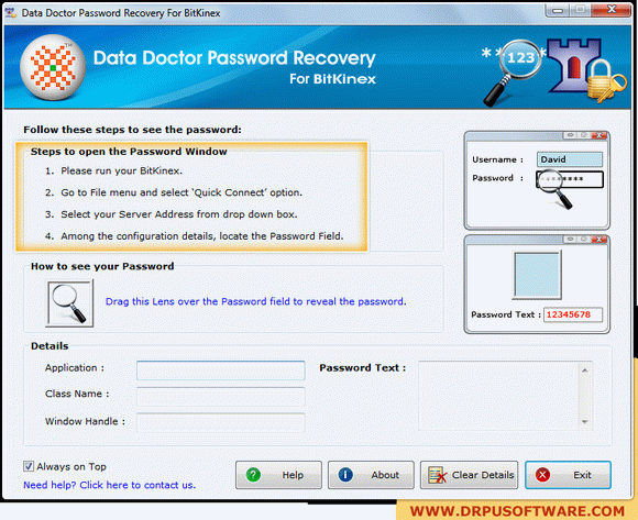 Password Recovery Software For BitKinex Crack + Activator Updated
