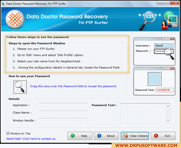 Password Recovery Software For FTP Surfer Crack & Serial Key