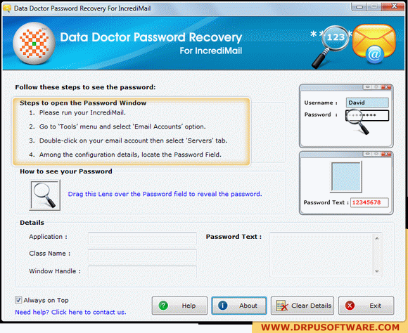 Password Recovery Software For IncrediMail Crack & Activation Code