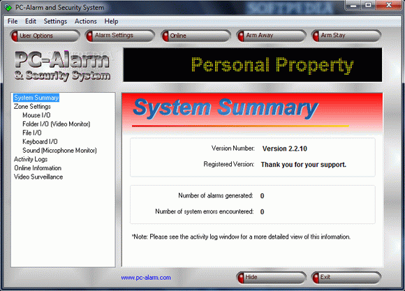 PC-Alarm and Security System Crack + Activator Download