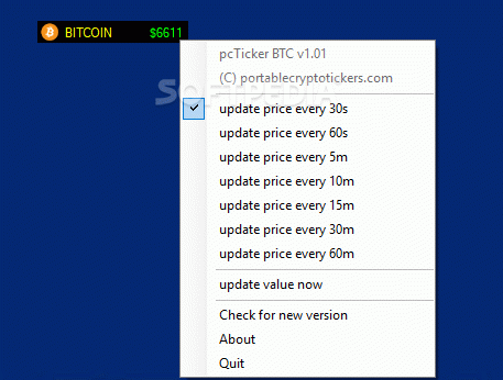 pcTicker BTC (Bitcoin ticker) Crack + Keygen Download 2024