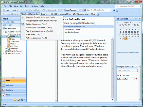 PDF/XPS Document Exporter for Outlook Crack + Activator Download