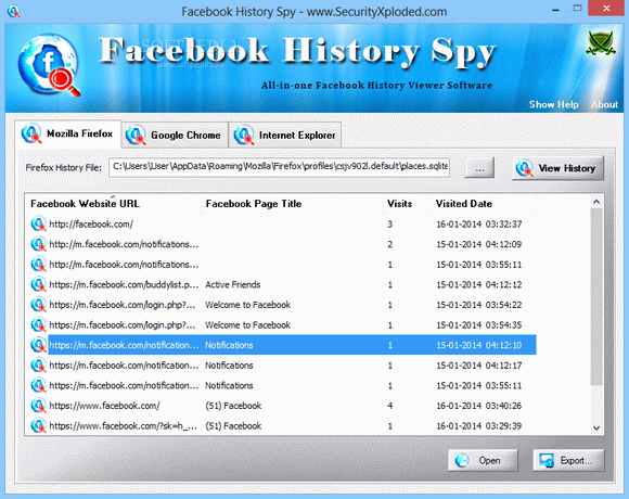 Portable Facebook History Spy Crack + Keygen Updated