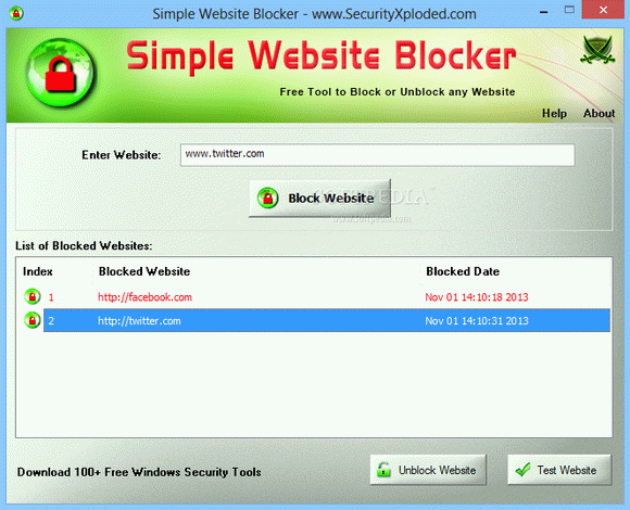 Portable Simple Website Blocker Crack + Keygen