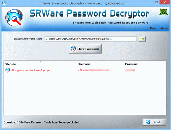 Portable SRWare Password Decryptor Crack & Serial Key