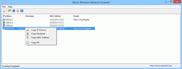 Portable SterJo Wireless Network Scanner Crack & Serial Number