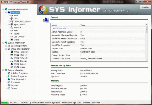 Portable SYS Informer Crack + Serial Key (Updated)