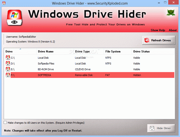 Portable Windows Drive Hider Crack Plus Activator