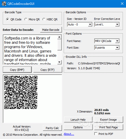 Morovia QRCode Font & Encoder Keygen Full Version