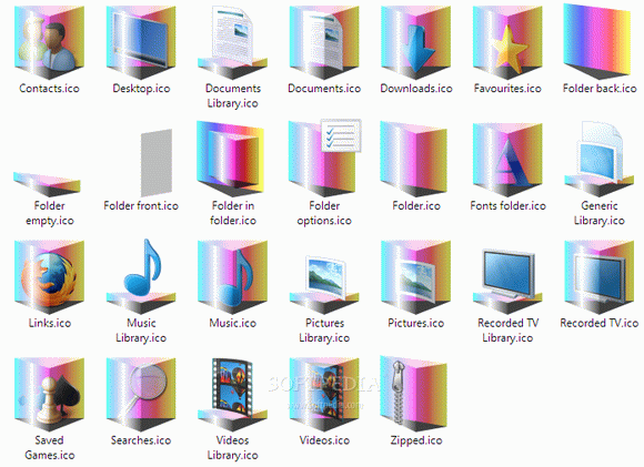 Rainbow Prism Folder Icons Crack + License Key Updated
