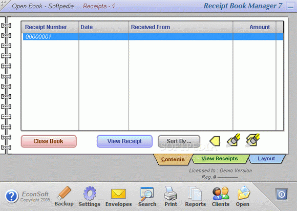 Receipt Book Manager Crack & License Key