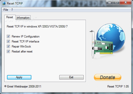 Reset TCPIP Crack + Activator Updated