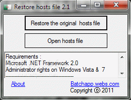 Restore hosts file Crack With Keygen Latest