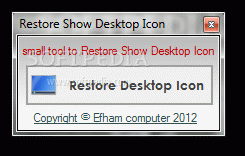 Restore Show Desktop Icon Keygen Full Version