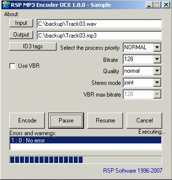 RSP MP3 Encoder OCX Crack + Serial Number