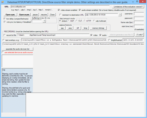 RTSP/RTMP/HTTP/URL DirectShow Source Filter Crack With Serial Key 2024