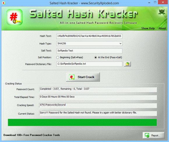 Salted Hash Kracker Crack With Keygen Latest