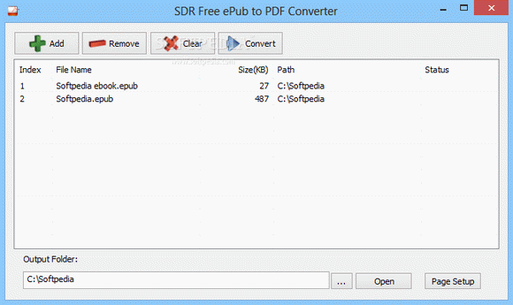 SDR Free ePub to PDF Converter Crack Full Version