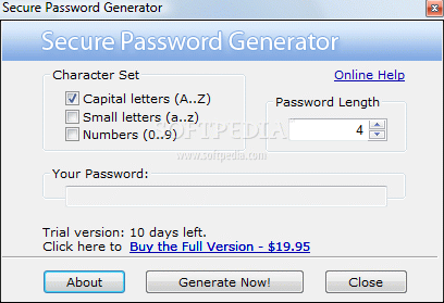 Secure Password Generator Crack & Serial Number