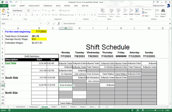Shift Scheduler for Excel [DISCOUNT: 50% OFF!] Crack + Keygen Download
