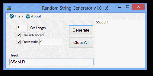 Random String Generator Crack + Serial Key