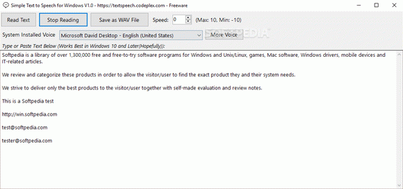 Simple Text to Speech for Windows Crack With License Key