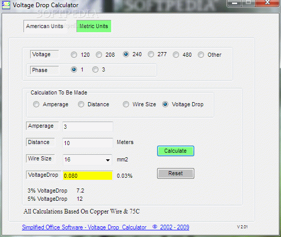 Voltage Drop Calculator Activator Full Version
