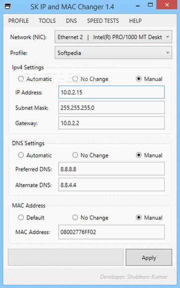SK IP and MAC Changer Crack With Serial Key