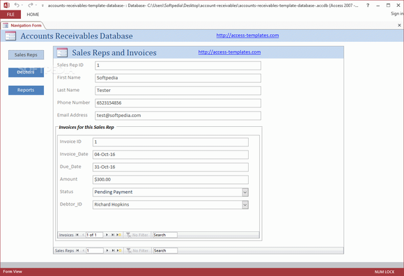 Small Business Accounts Receivable Software for Microsoft Access Crack + Activation Code