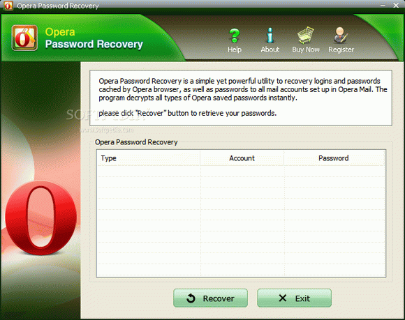 Opera Password Recovery Activation Code Full Version