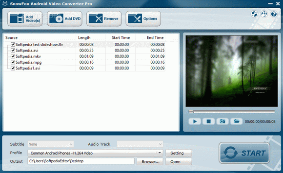 SnowFox Android Video Converter Pro Activation Code Full Version