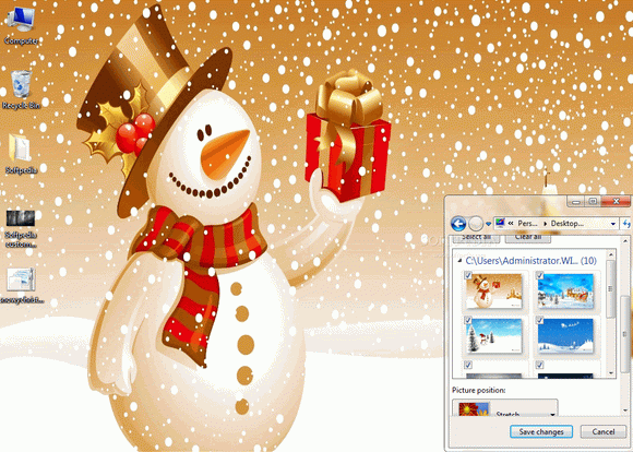 Snowy Christmas Windows 7 Theme Crack With Serial Key Latest