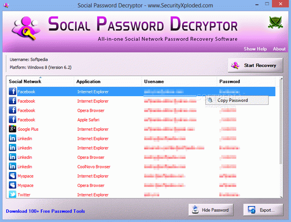 Social Password Decryptor Activation Code Full Version