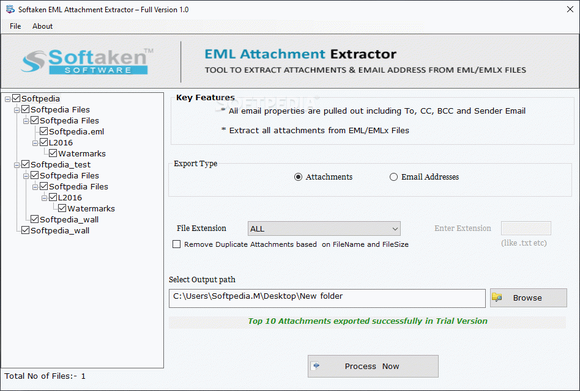 Softaken EML Attachment Extractor Crack + Activator