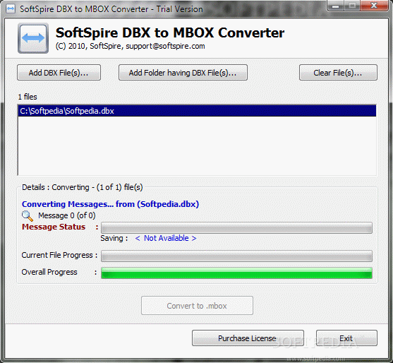 SoftSpire DBX to MBOX Converter Crack + Keygen Updated