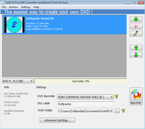 Solid FLV to DVD Converter and Burner Crack With Activator
