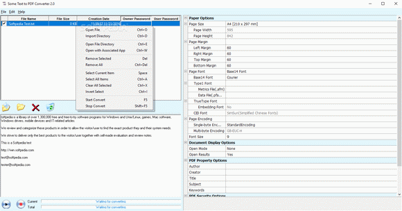 Some Text to PDF Converter Crack & Serial Key