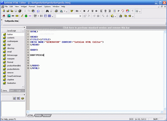 Sothink HTML Editor Free Version Crack With Serial Number