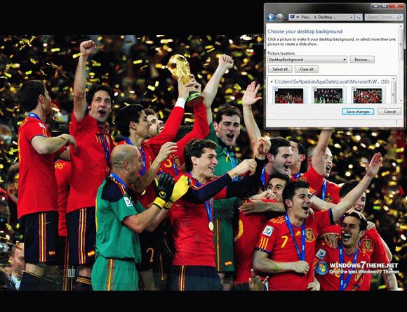 Spain World Champions Windows 7 Theme Crack + Serial Number Download