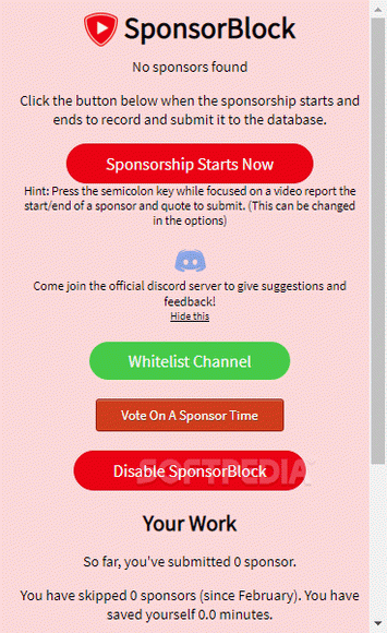 SponsorBlock for YouTube (Chrome) Serial Key Full Version