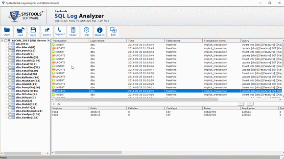 SysTools SQL Log Analyzer Crack Full Version