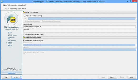 SQLite PHP Generator Professional Crack With License Key Latest