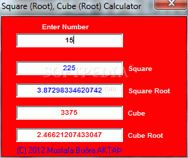 Square (Root), Cube (Root) Calculator Crack + Serial Number Download