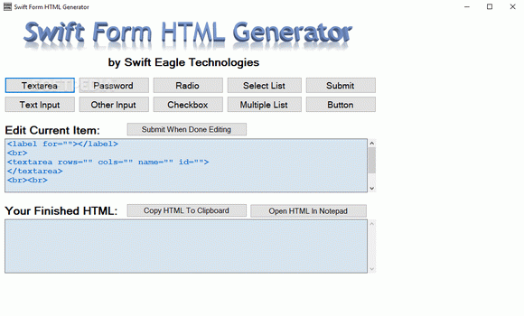 Swift Form HTML Generator Crack & Activator