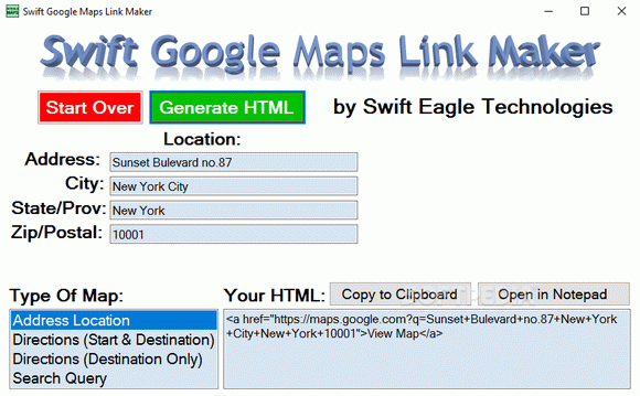 Swift Google Maps Link Maker Crack & Serial Number